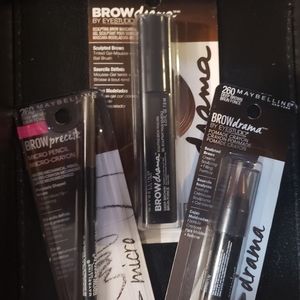 3 pc Maybelline Brow set, 260 Deep Brown